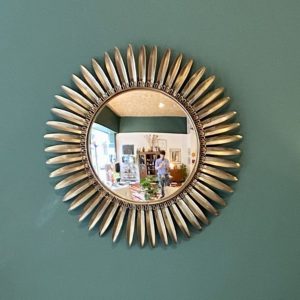 Miroir sorcière vintage an laiton