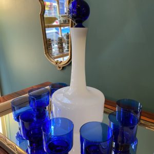 Service à liqueur en verre de Murano