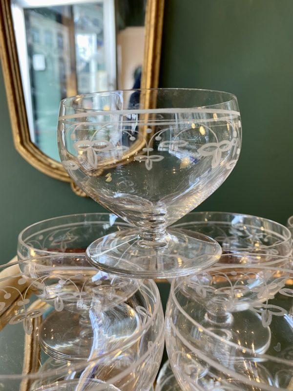 Verres en cristal début XXème