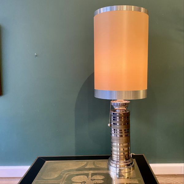 Lampe vintage argentée Aldo Londi