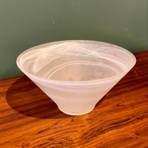 Saladier mid-century en verre