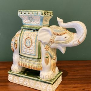 éléphant vintage en céramique