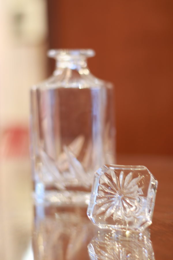 Carafe à whisky vintage en cristal