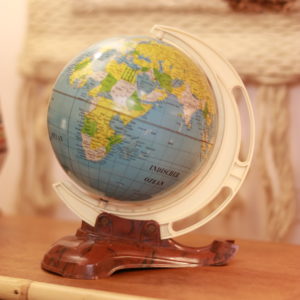 petit Globe terrestre 1970