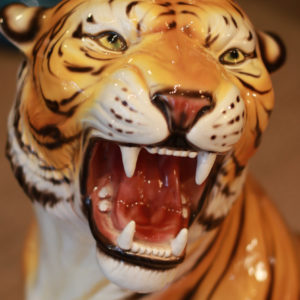 Tigre vintage en céramique italienne