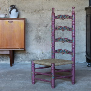 Chaise folklorique vintage