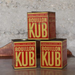 Boites anciennes bouillon KUB