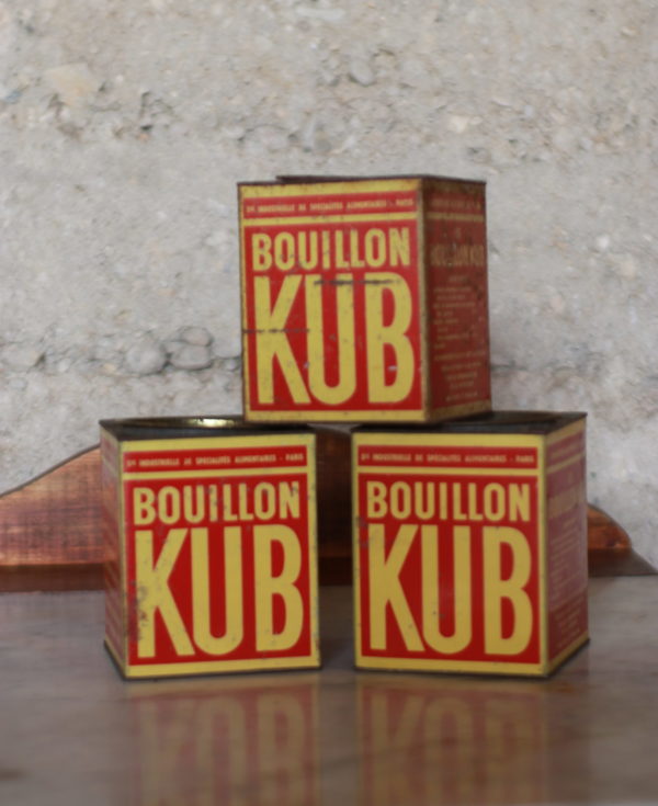 Boites anciennes bouillon KUB