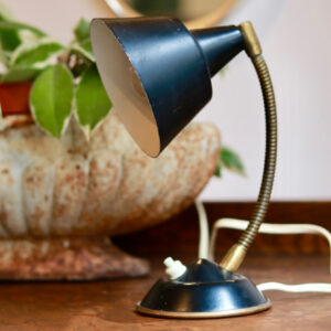 Petite lampe vintage noire