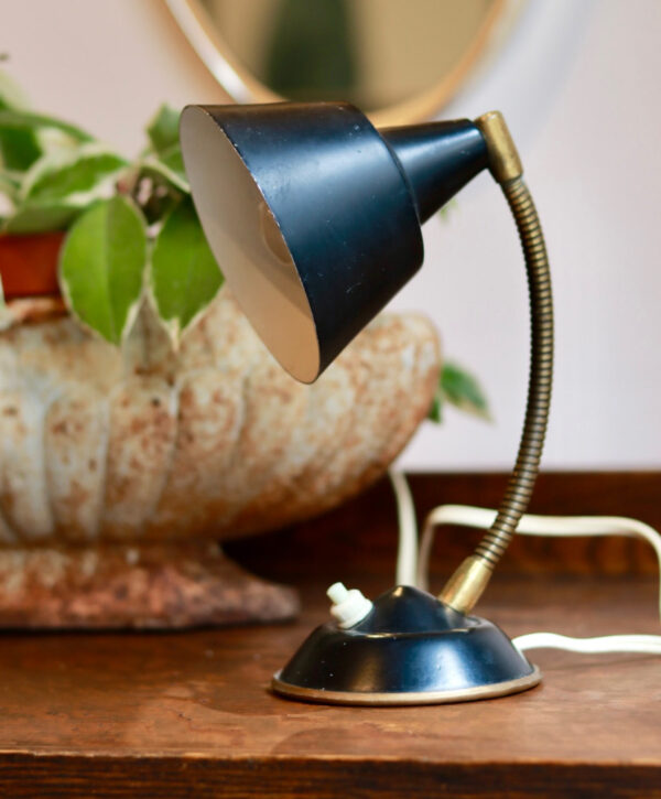 Petite lampe vintage noire