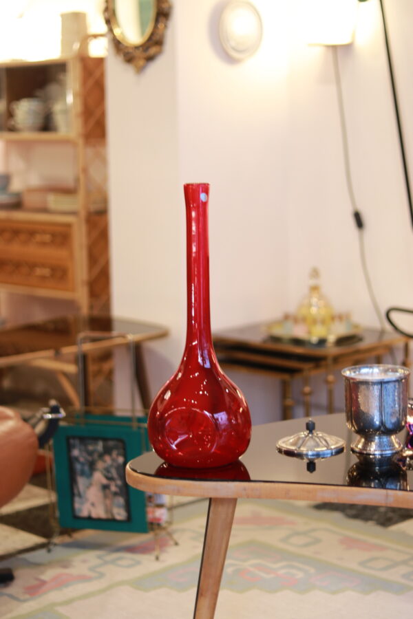 Vase Empoli rouge rubis