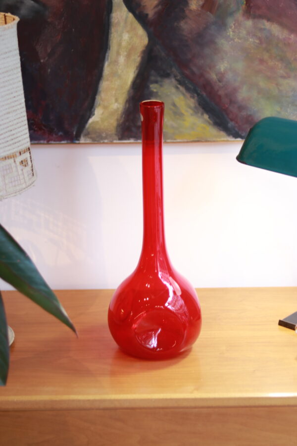 Vase Empoli rouge rubis