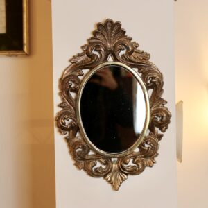 Miroir rococo en bronze doré