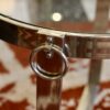 Table d'appoint design 1970 en métal chromé