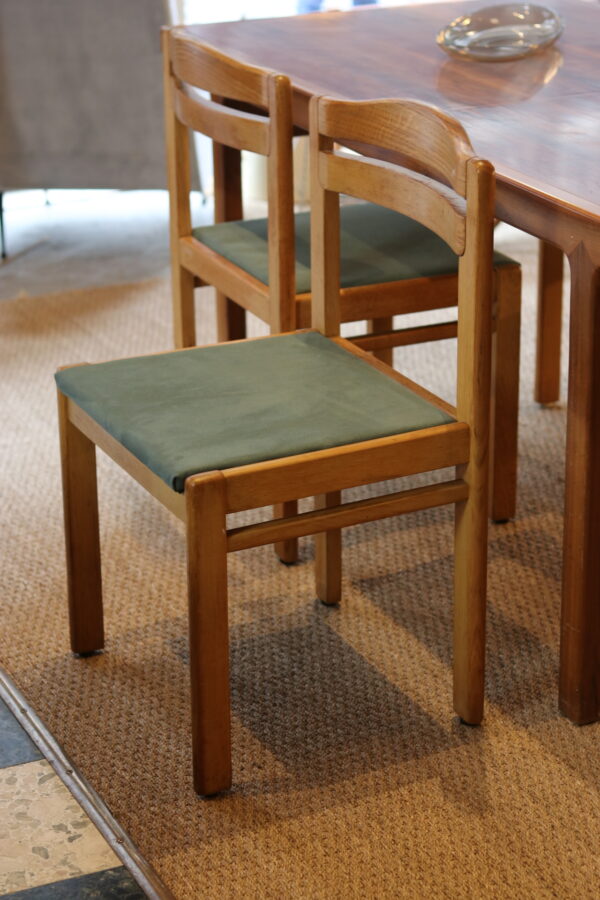 4 chaises en chêne massif Musterring, 1970