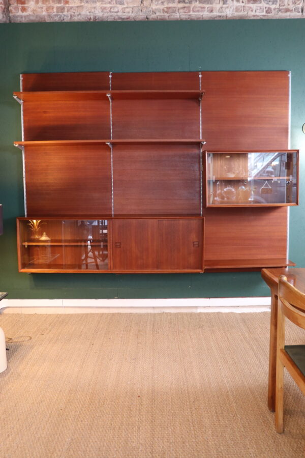 Meuble mural vintage scandinave en teck – Image 15