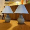 Paire de lampes "poires" en bois tourné, 1980 – Image 2