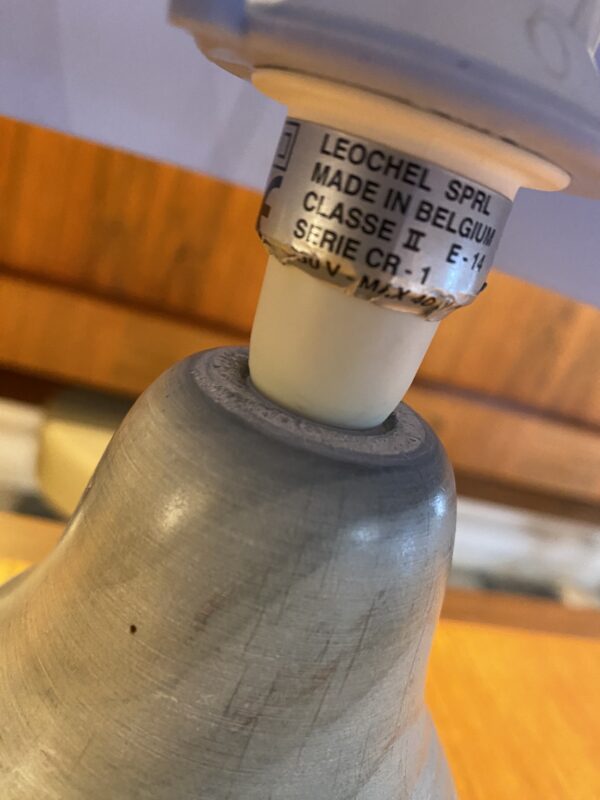 Paire de lampes "poires" en bois tourné, 1980 – Image 4