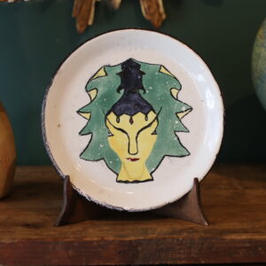Céramique murale mid-century signée Leroy