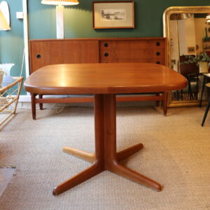 Table de Salle à Manger Extensible Mid-Century en Teck de Skovby