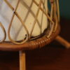 Lampe d’appoint en rotin, France, années 1960