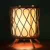 Lampe d’appoint en rotin, France, années 1960