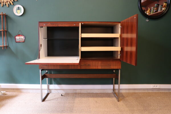 Meuble bar mid-century en palissandre, Aurora. – Image 15