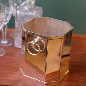 Seau à champagne Art déco plaqué argent