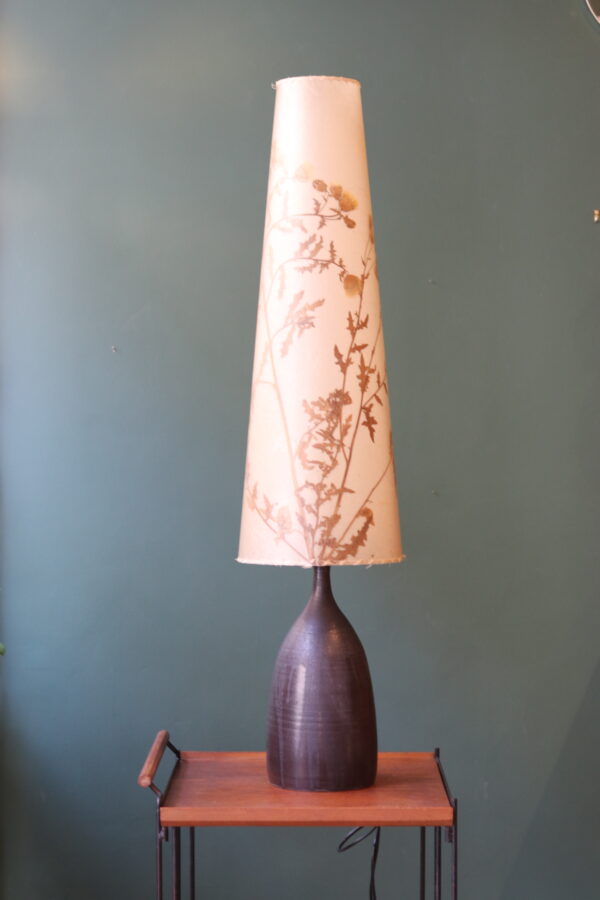 Grand pied de lampe - Mid-century en grès émaillé – Image 2