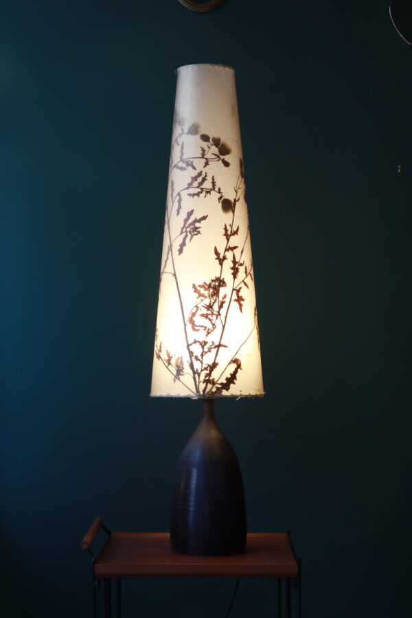 Grand pied de lampe - Mid-century en grès émaillé – Image 5