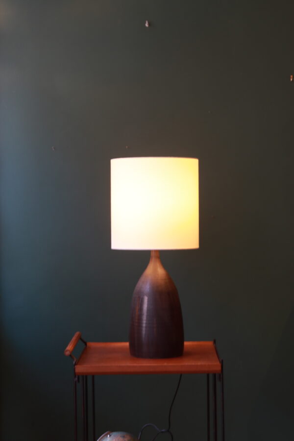 Grand pied de lampe - Mid-century en grès émaillé – Image 4