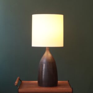 Grand pied de lampe - Mid-century en grès émaillé