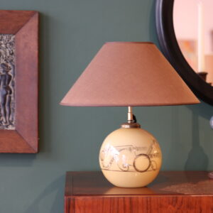 Lampe Art déco, "notes de musique"