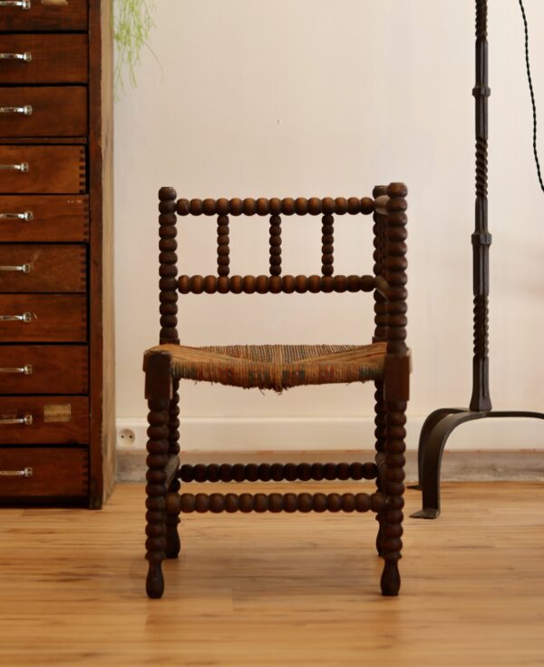 Chaise coin de feu, fin 19ème