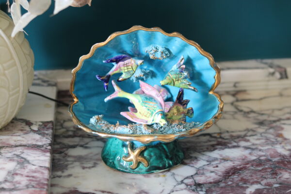Lampe coquillage Vallauris, 1960