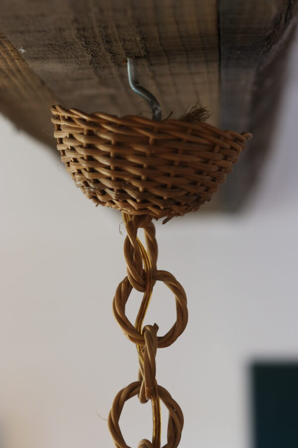 Suspension vintage en rotin, 1960 – Image 3