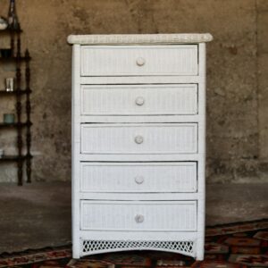 Chiffonnier vintage en osier