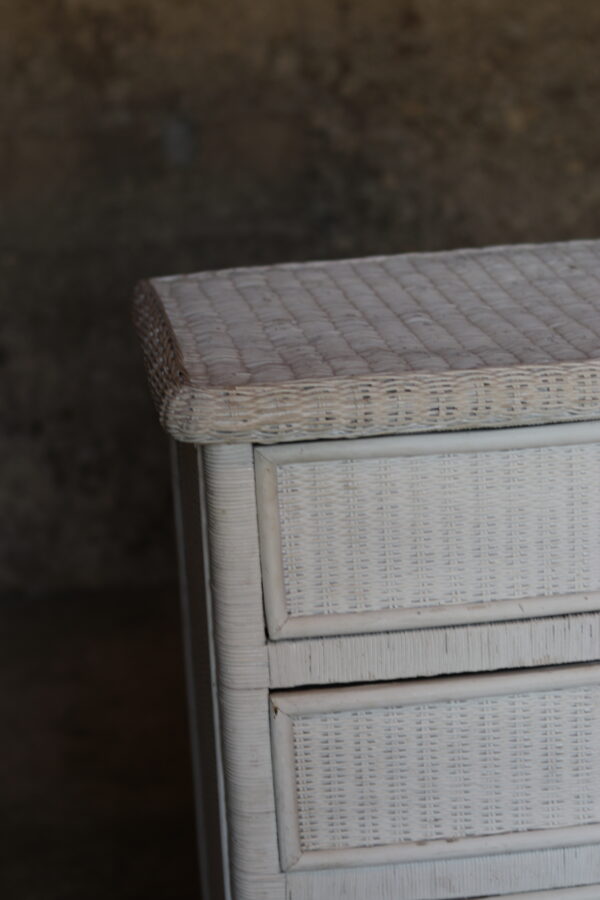 Chiffonnier vintage en osier – Image 3