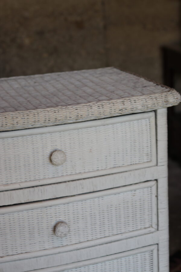 Chiffonnier vintage en osier – Image 4