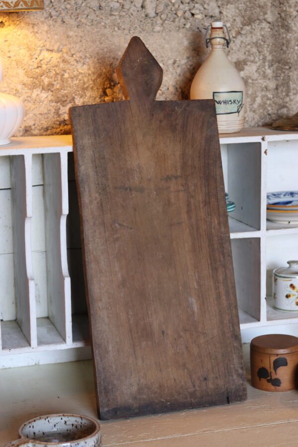 Grande planche à découper ancienne en bois – Image 3