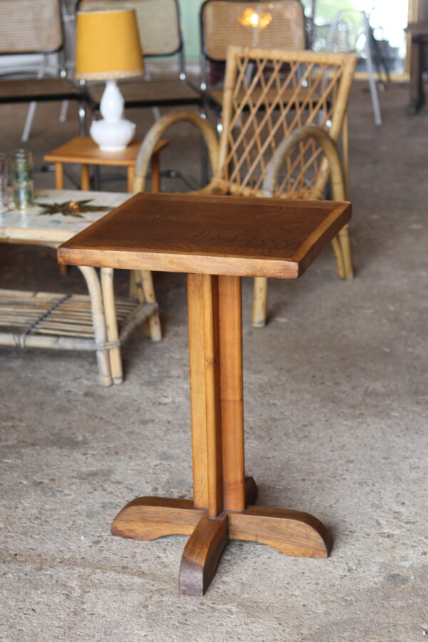 Table bistrot Art Déco en chêne