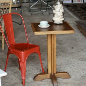 Table bistrot Art Déco en chêne