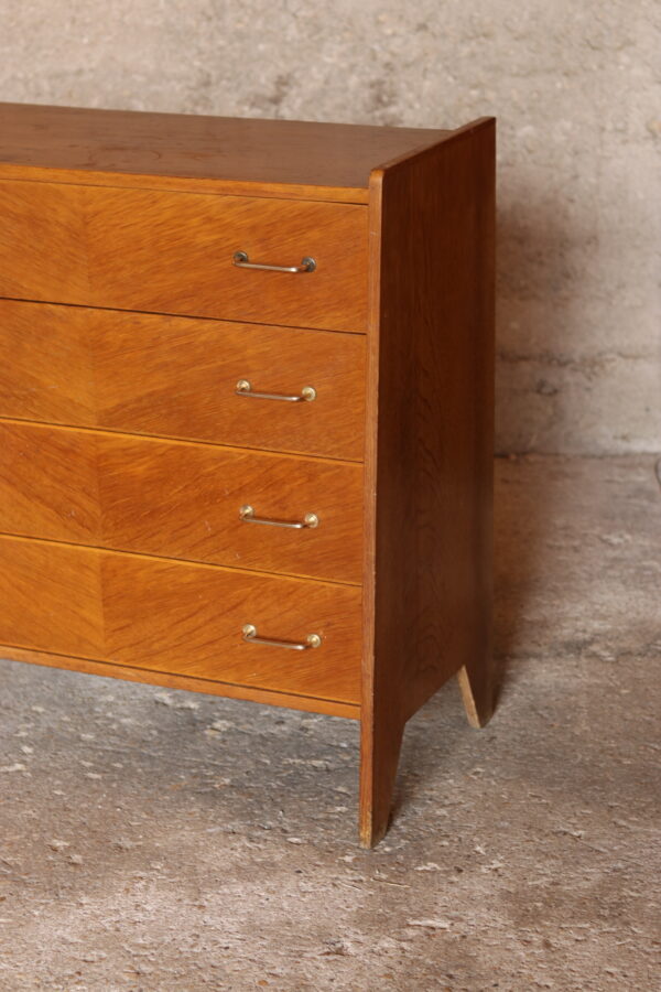 Commode vintage 1950/60 en placage de chêne – Image 7