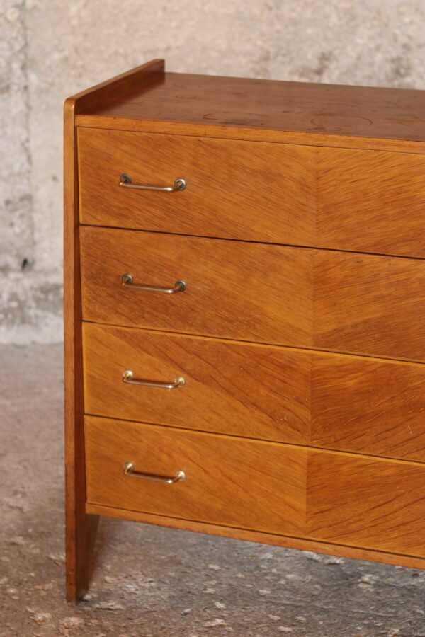 Commode vintage 1950/60 en placage de chêne