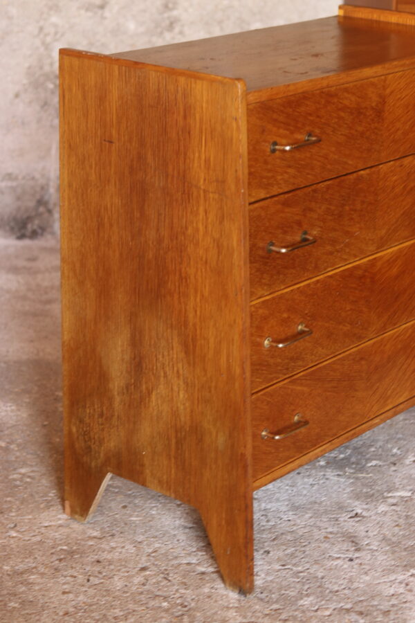 Commode vintage 1950/60 en placage de chêne – Image 3