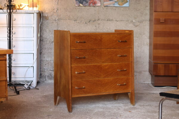 Commode vintage 1950/60 en placage de chêne