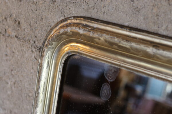 Miroir Louis-Philippe fin XIXe, dorure d’origine – Image 7