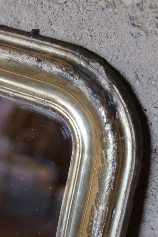 Miroir Louis-Philippe fin XIXe, dorure d’origine – Image 6