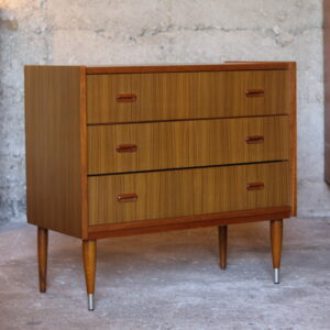 Commode vintage 1970 en placage teck