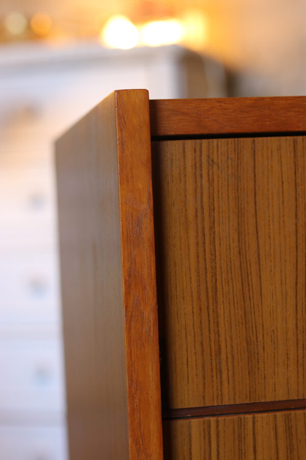 Commode vintage 1970 en placage teck – Image 2